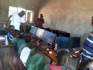 pupils with new computers